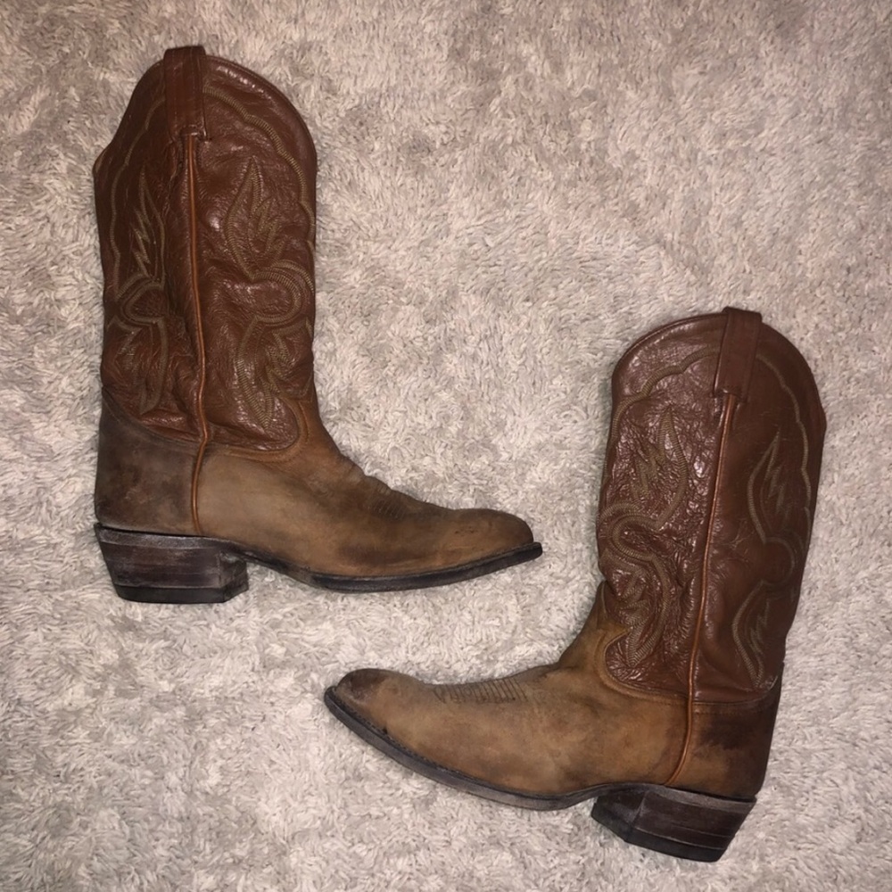 Tony Lama Size 9 1/2 Corral Cowboy/Western Boots